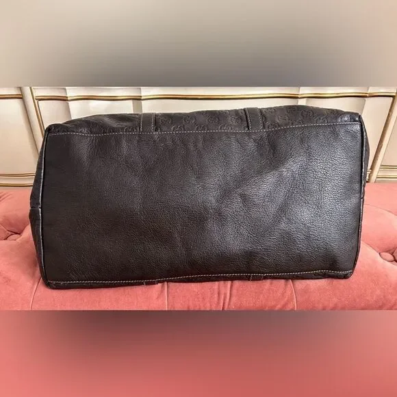 GUCCI Guccissima GG Auth Commuter Tote Brown Leather Unisex EUC - Picture 6 of 14